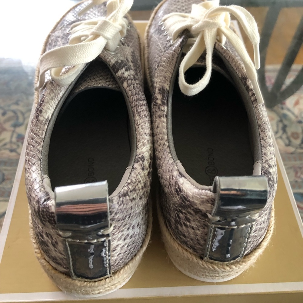 Snake print espadrilles sneakers